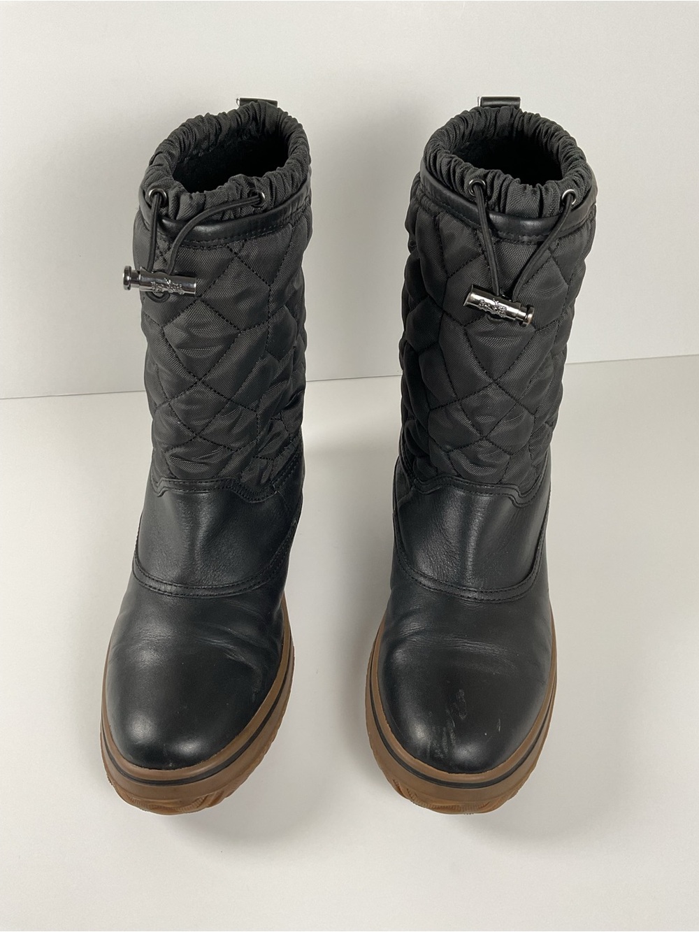 Coach Sparrow Quilted Winter Boots Black Size 8.5 - Picture 5 of 11